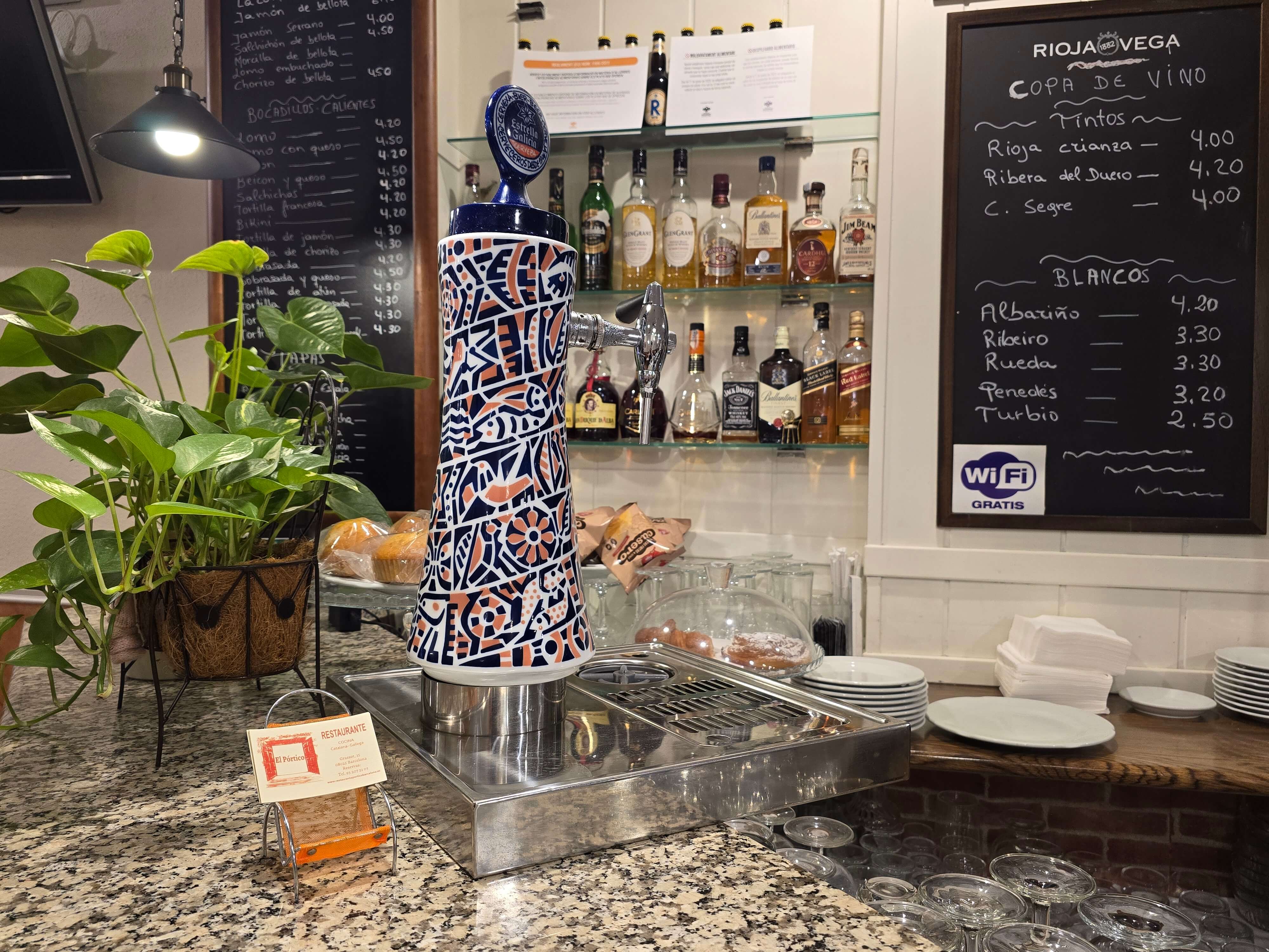 Tirador de cerveza artesana en El Pórtico